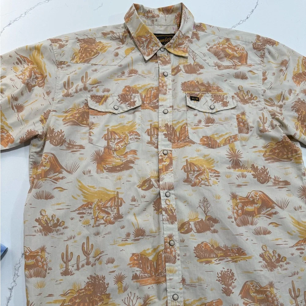 Howler bros - H Bar B Snap shirt - Coyotes - Desert - Picture 4 of 5